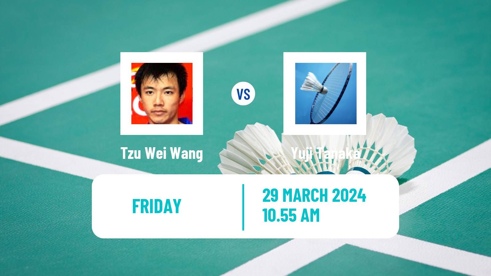 Badminton BWF World Tour Spain Masters Men Tzu Wei Wang - Yuji Tanaka