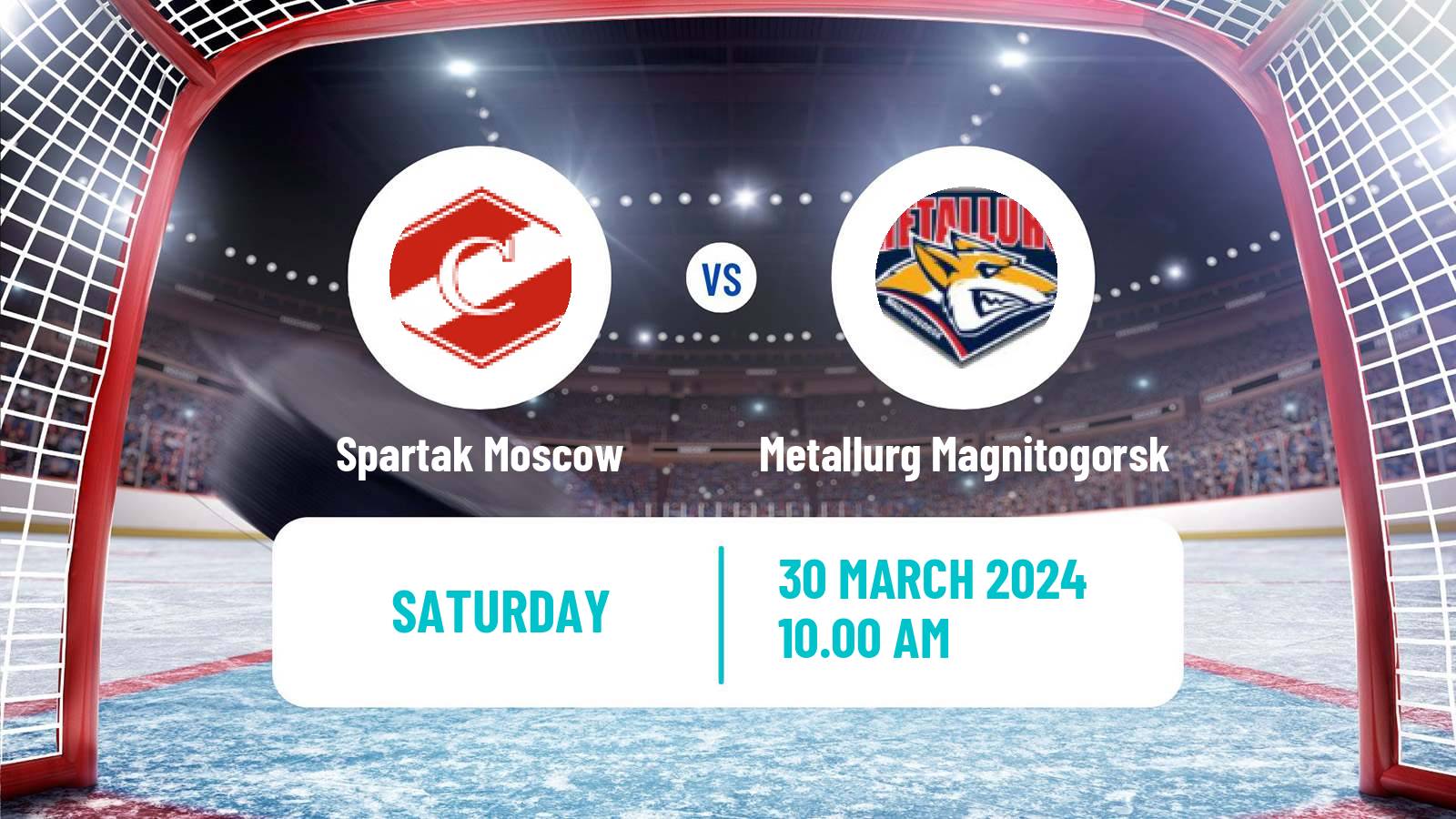 Hockey KHL Spartak Moscow - Metallurg Magnitogorsk