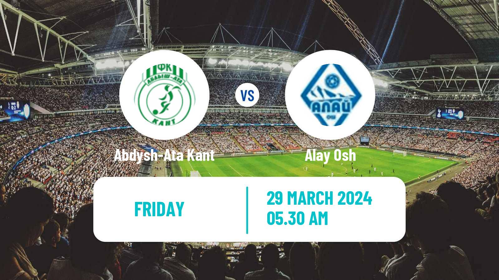 Soccer Kyrgyzstan Premier Liga Abdysh-Ata Kant - Alay Osh