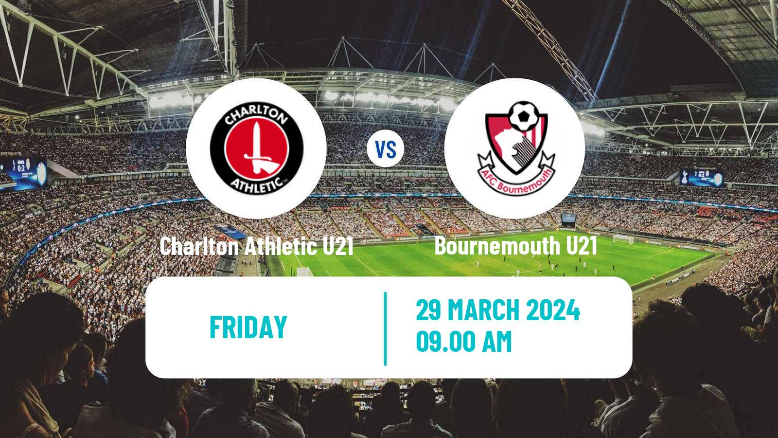 Soccer English Professional Development League Charlton Athletic U21 - Bournemouth U21