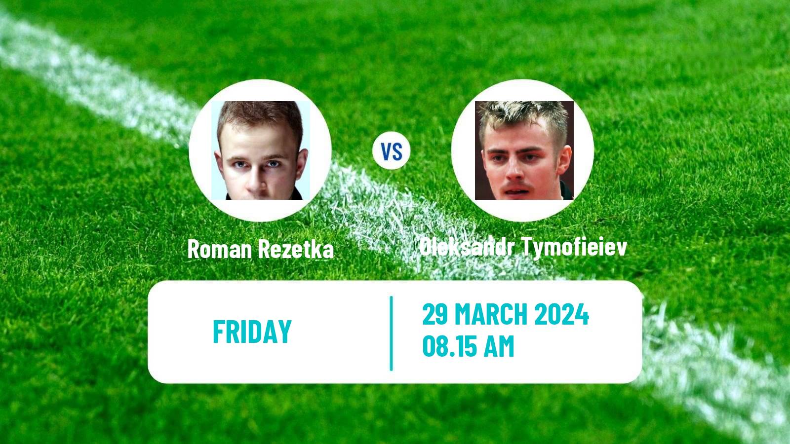 Table tennis Tt Star Series Men Roman Rezetka - Oleksandr Tymofieiev