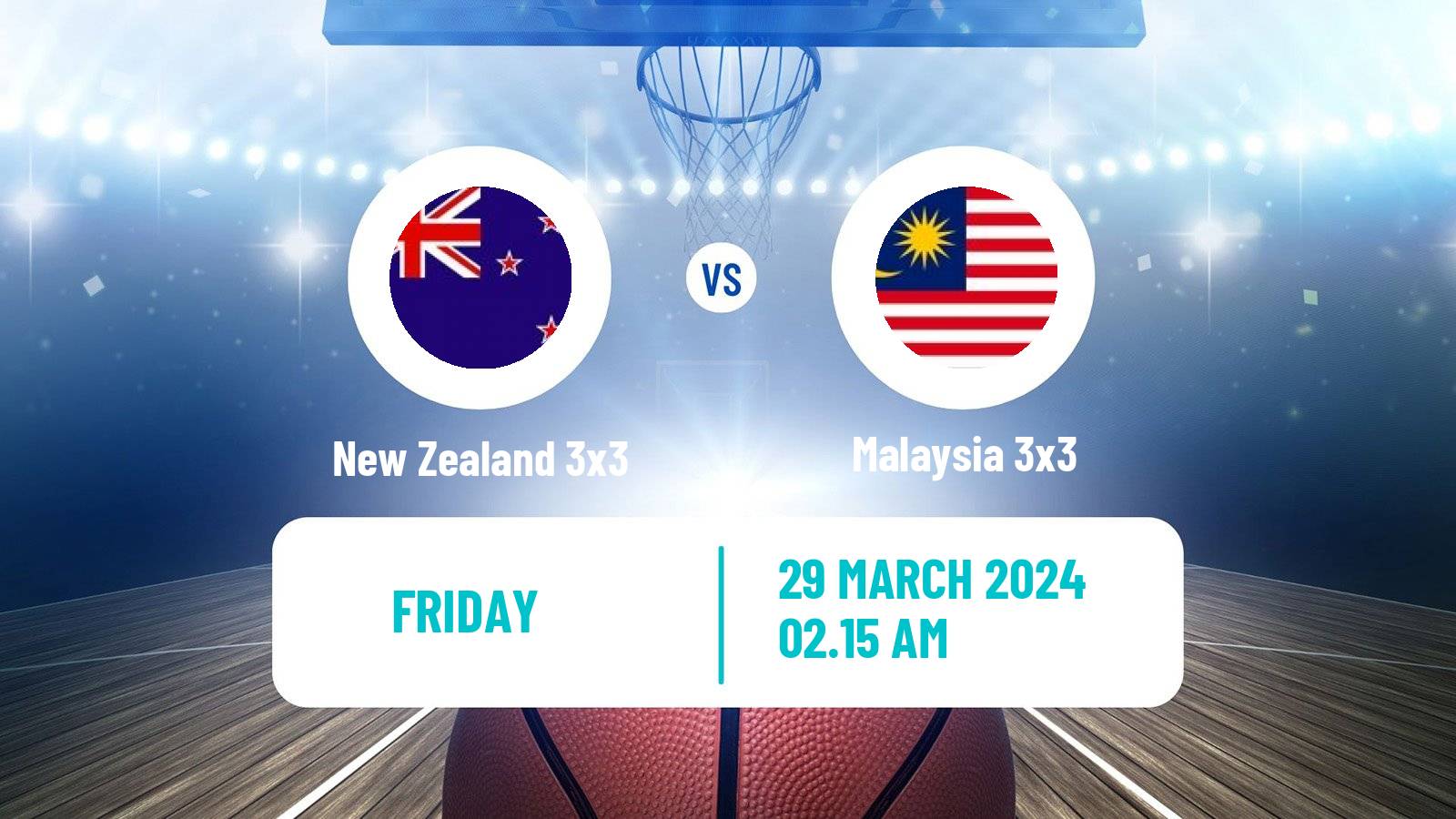 Basketball Asia Cup 3x3 New Zealand 3x3 - Malaysia 3x3