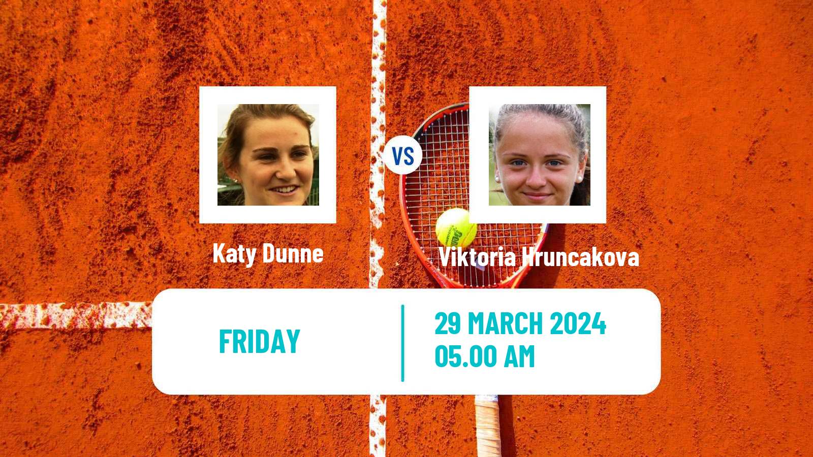 Tennis ITF W50 Murska Sobota Women Katy Dunne - Viktoria Hruncakova
