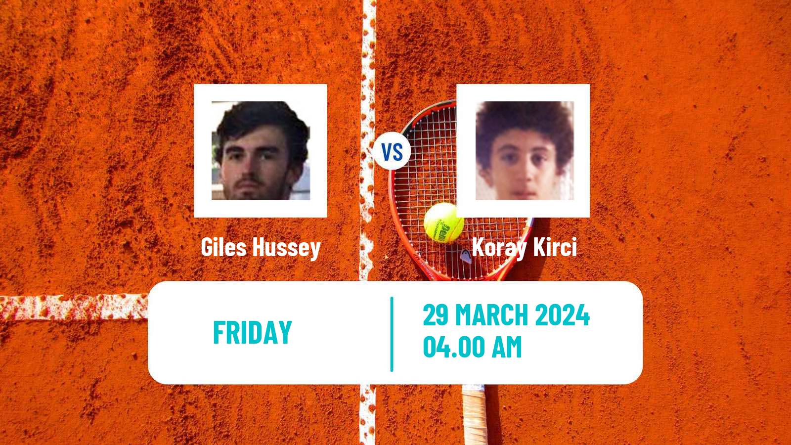Tennis ITF M15 Sharm Elsheikh 9 Men Giles Hussey - Koray Kirci