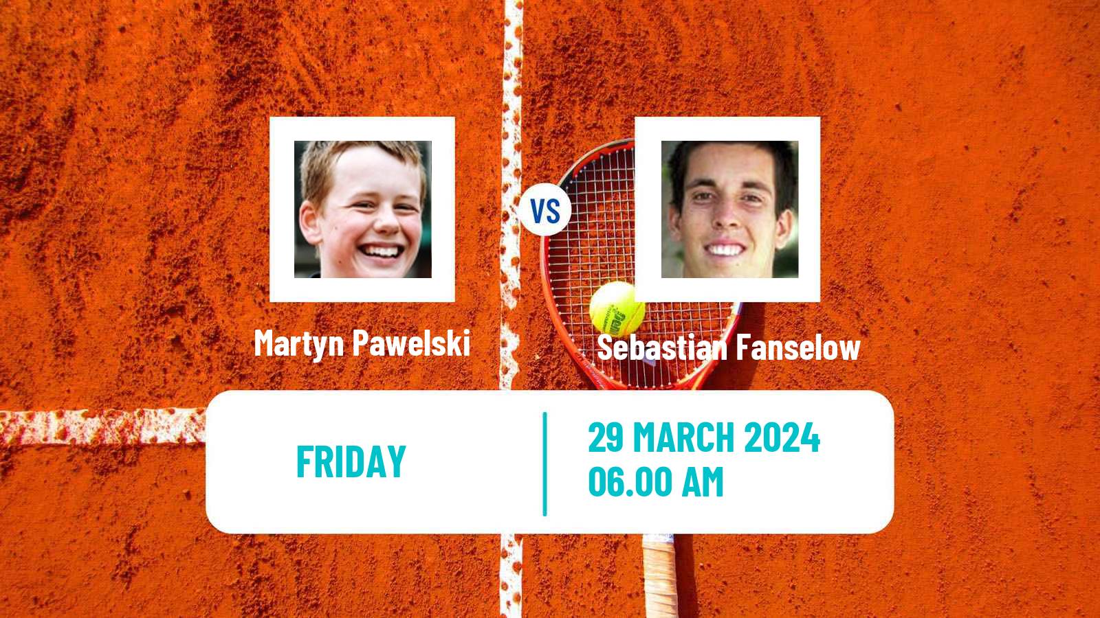 Tennis ITF M25 Trnava Men Martyn Pawelski - Sebastian Fanselow