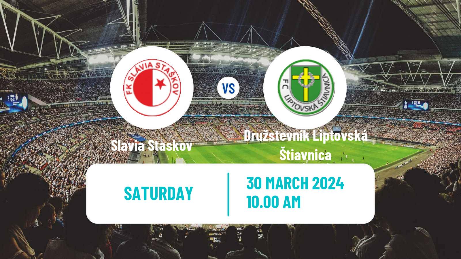 Soccer Slovak 4 Liga Central Slavia Staskov - Družstevník Liptovská Štiavnica