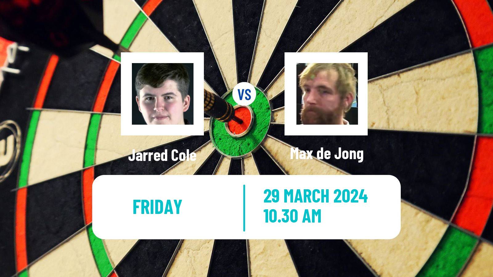 Darts Modus Super Series Jarred Cole - Max de Jong