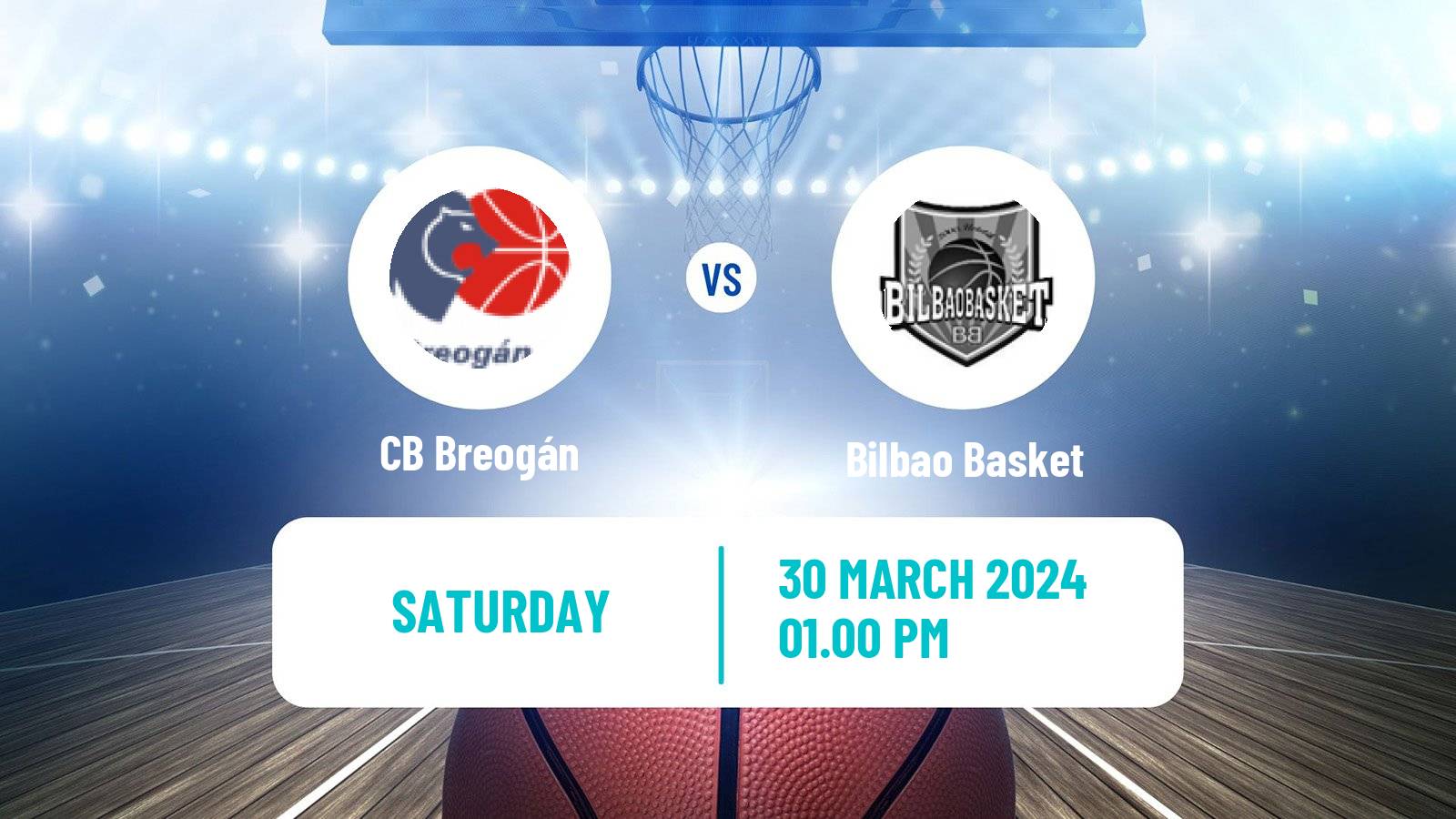Basketball Spanish ACB League CB Breogán - Bilbao Basket