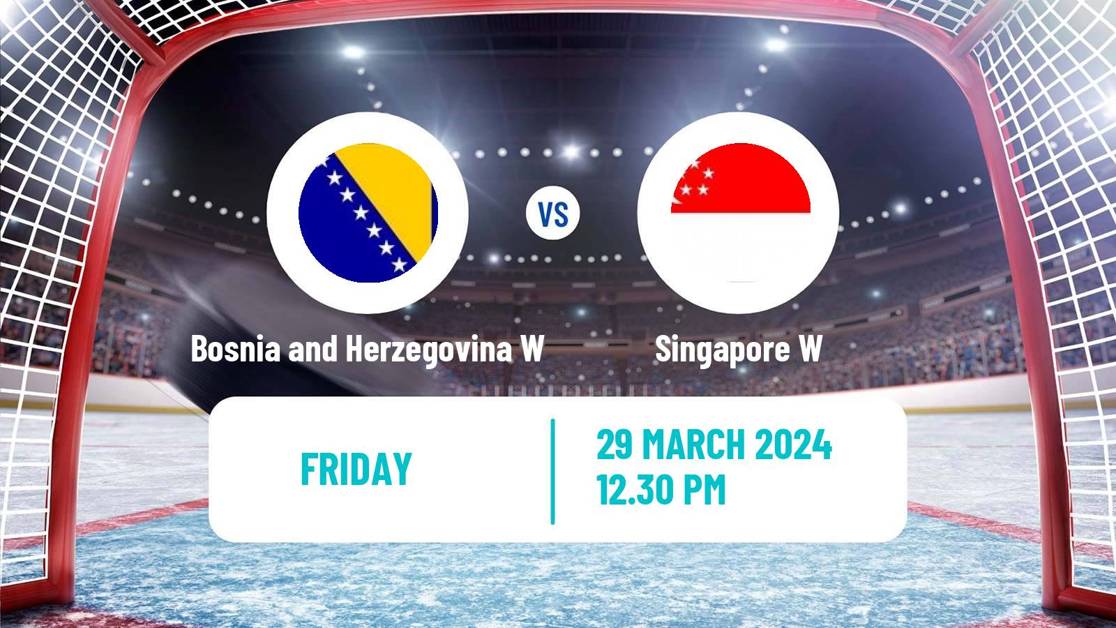 Hockey IIHF World Championship IIIB Women Bosnia and Herzegovina W - Singapore W