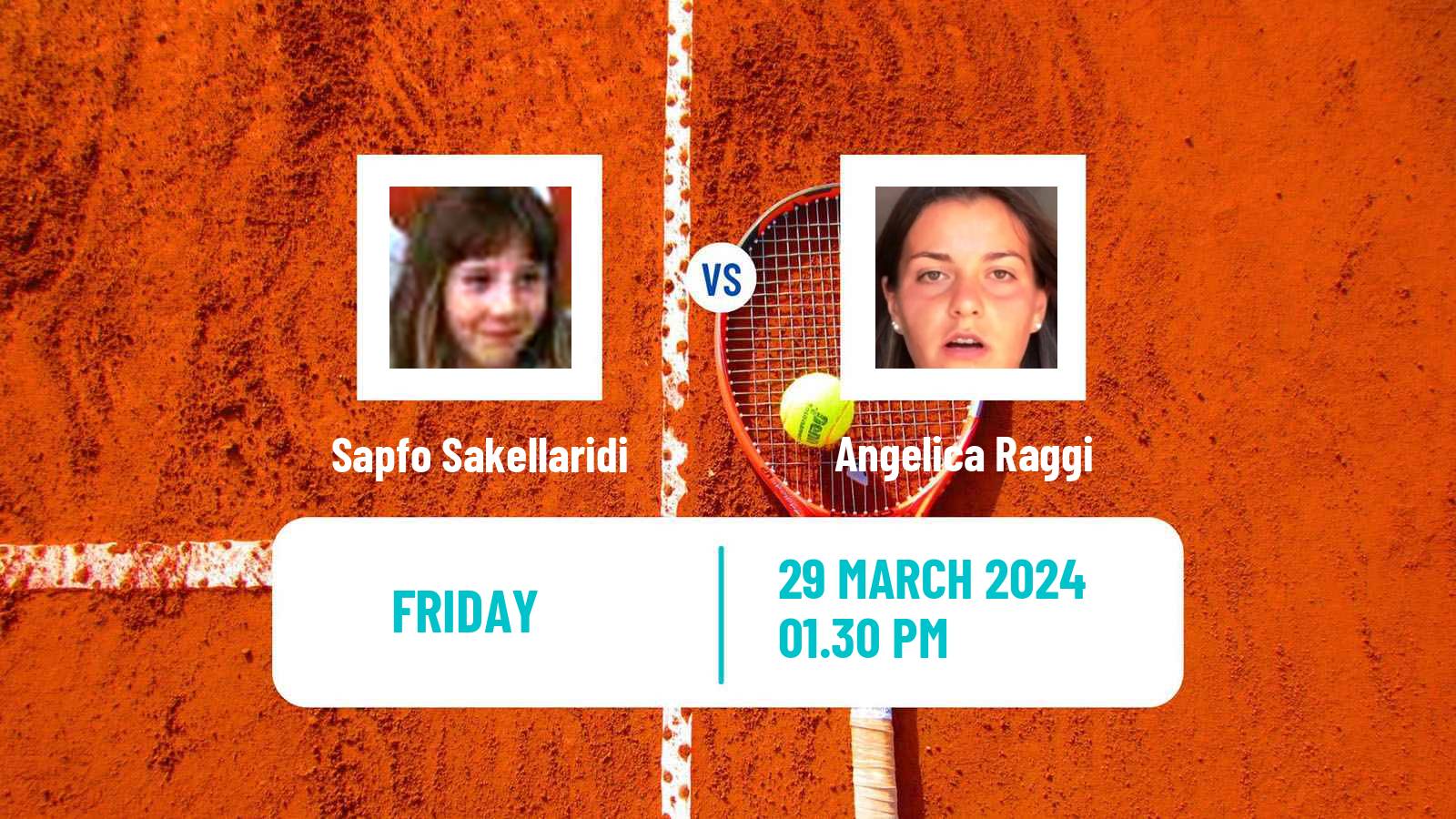 Tennis ITF W35 Santa Margherita Di Pula Women Sapfo Sakellaridi - Angelica Raggi