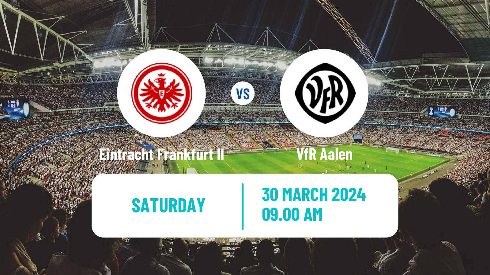 Soccer German Regionalliga Sudwest Eintracht Frankfurt II - VfR Aalen