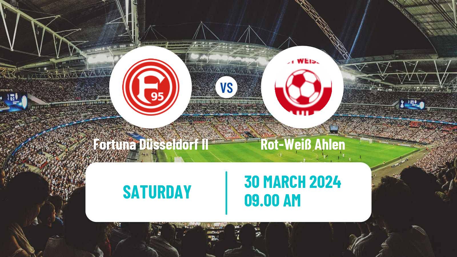 Soccer German Regionalliga West Fortuna Düsseldorf II - Rot-Weiß Ahlen