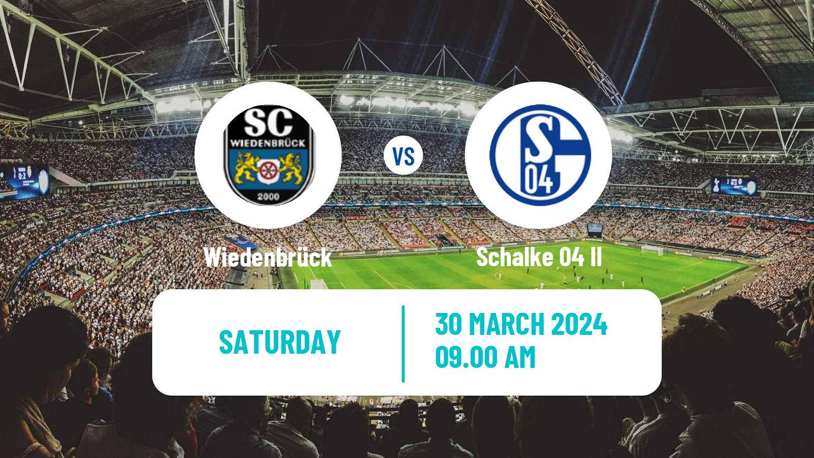 Soccer German Regionalliga West Wiedenbrück - Schalke 04 II