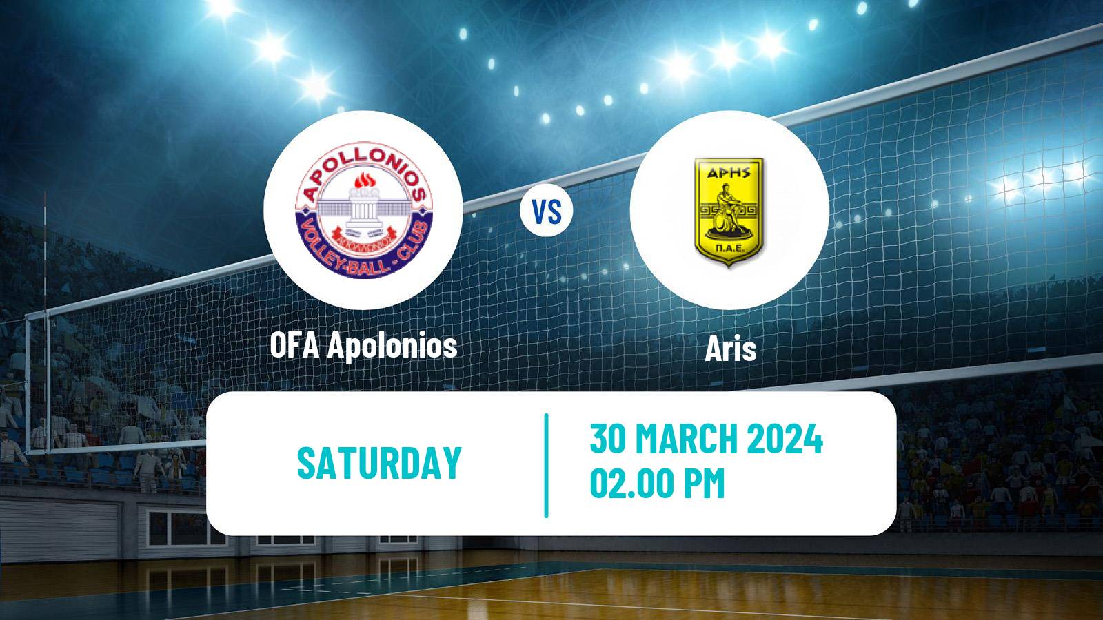 Volleyball Greek A1 Volleyball Women OFA Apolonios - Aris