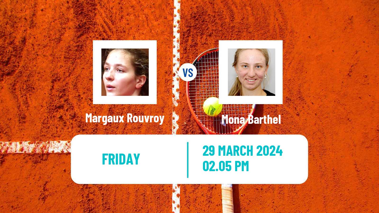 Tennis ITF W75 Croissy Beaubourg Women Margaux Rouvroy - Mona Barthel