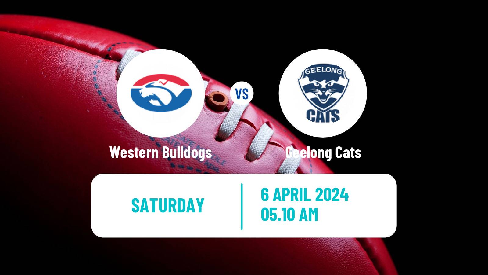 Aussie rules AFL Western Bulldogs - Geelong Cats