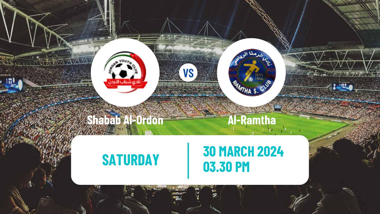 Soccer Jordan Premier League Shabab Al-Ordon - Al-Ramtha