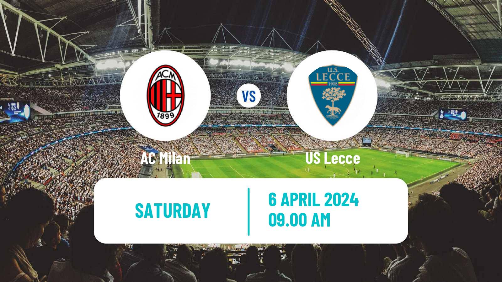 Soccer Italian Serie A Milan - Lecce