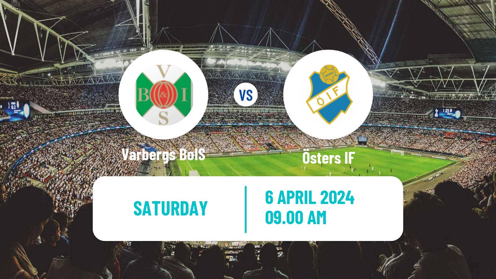 Soccer Swedish Superettan Varbergs BoIS - Öster