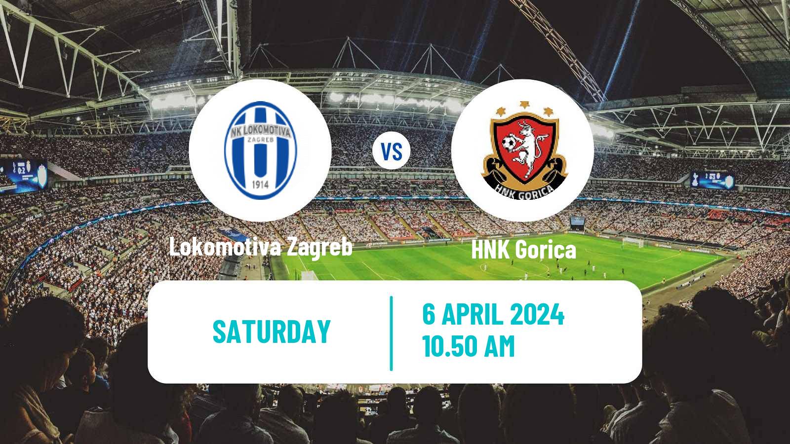 Soccer Croatian HNL Lokomotiva Zagreb - Gorica