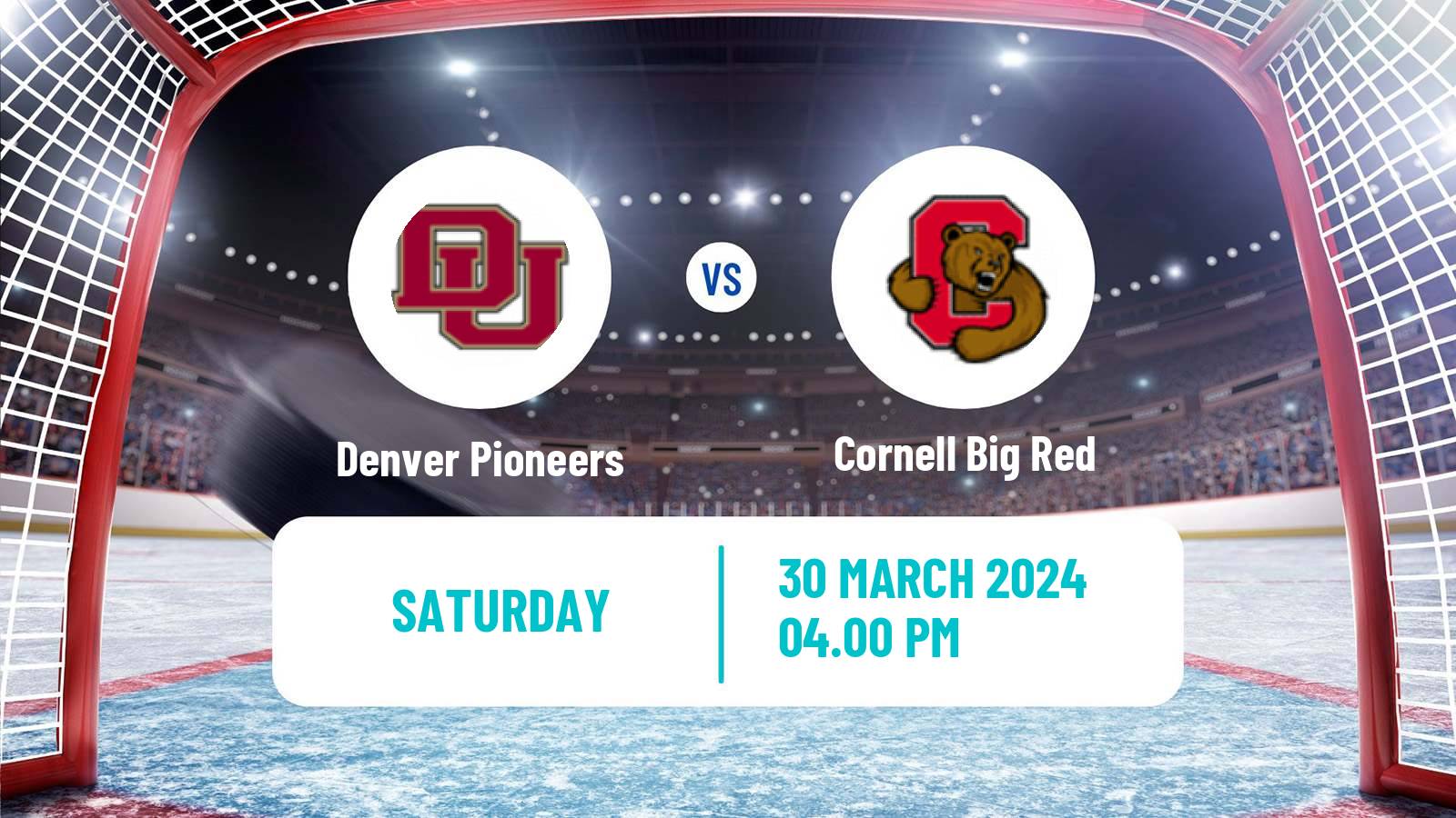 Hockey NCAA Hockey Denver Pioneers - Cornell Big Red