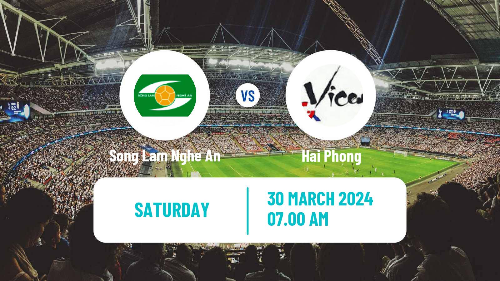 Soccer Vietnamese V League 1 Song Lam Nghe An - Hai Phong