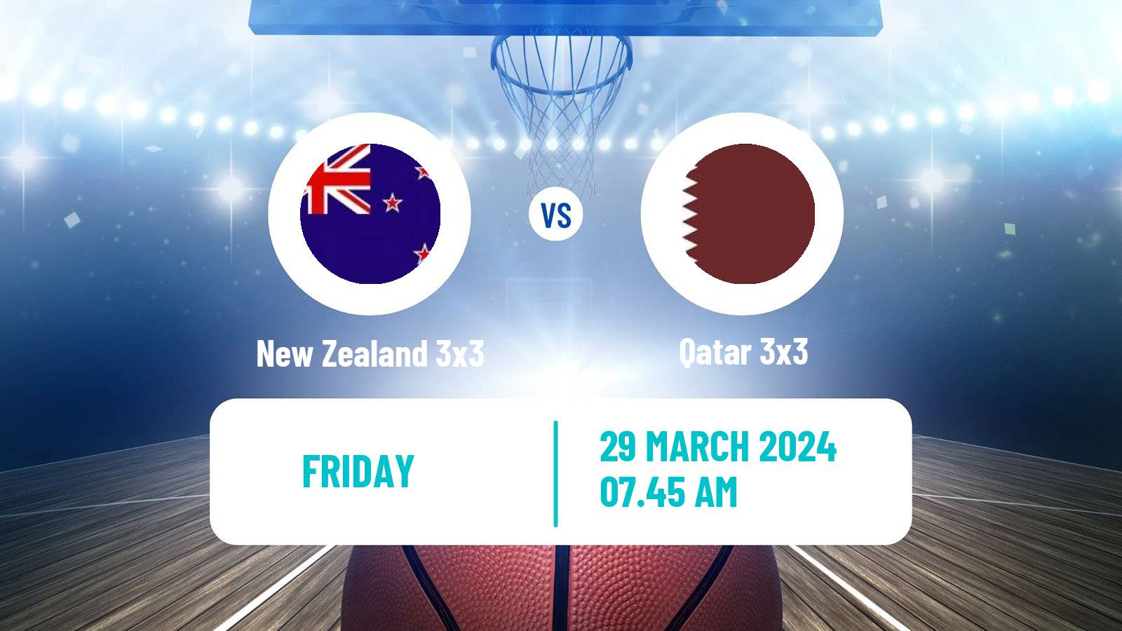 Basketball Asia Cup 3x3 New Zealand 3x3 - Qatar 3x3