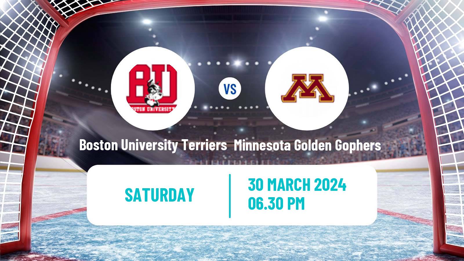 Hockey NCAA Hockey Boston University Terriers - Minnesota Golden Gophers