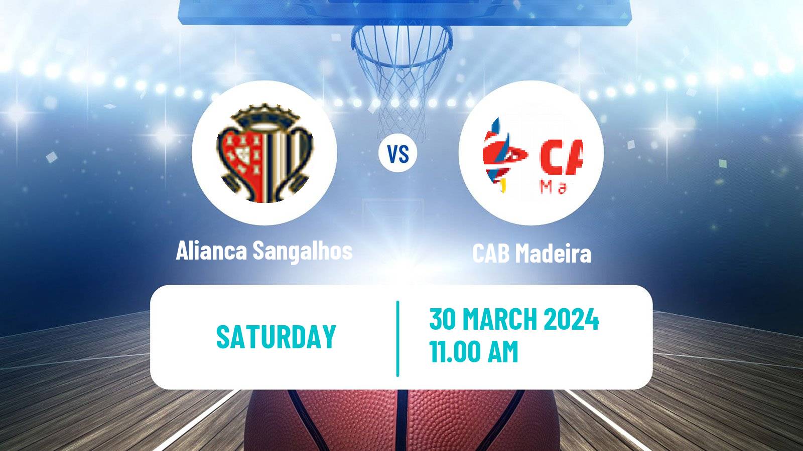 Basketball Portuguese Proliga Basketball Alianca Sangalhos - Madeira