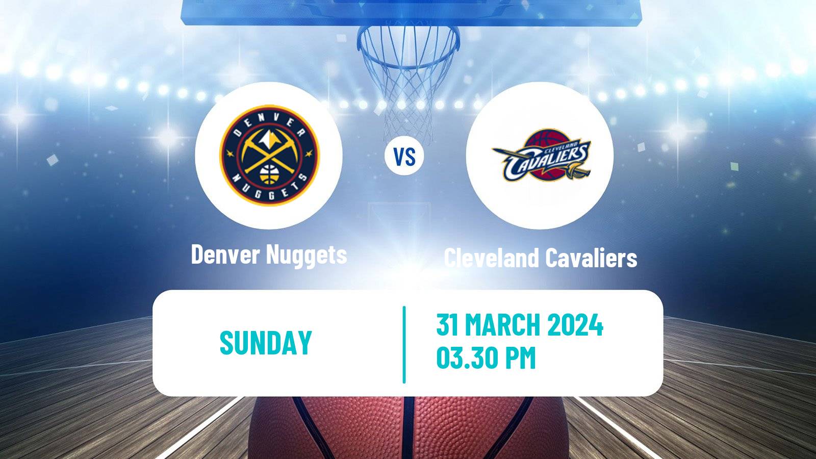 Basketball NBA Denver Nuggets - Cleveland Cavaliers