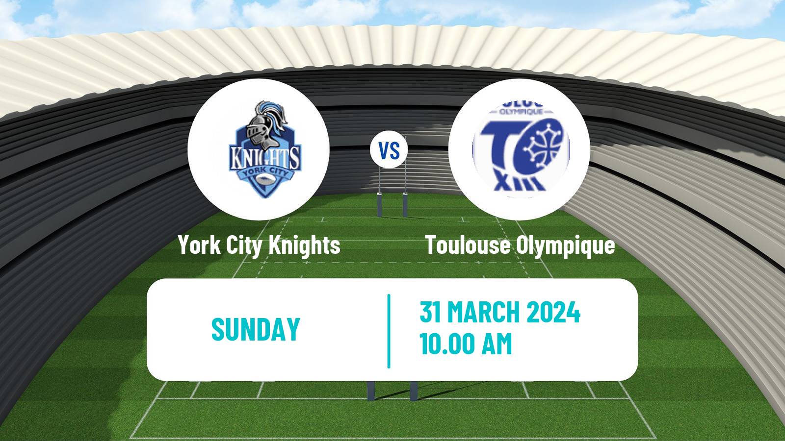 Rugby league English Championship Rugby League York City Knights - Toulouse Olympique