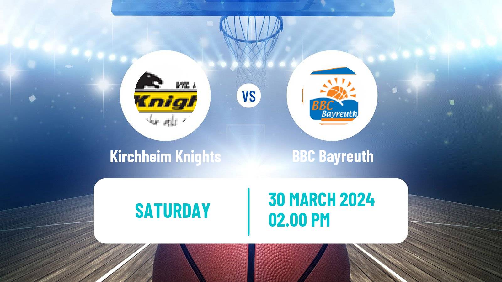 Basketball German Pro A Basketball Kirchheim Knights - BBC Bayreuth