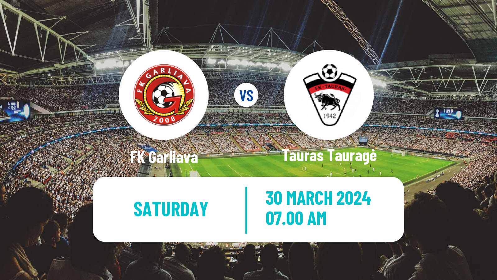 Soccer Lithuanian Division 2 Garliava - Tauras Tauragė