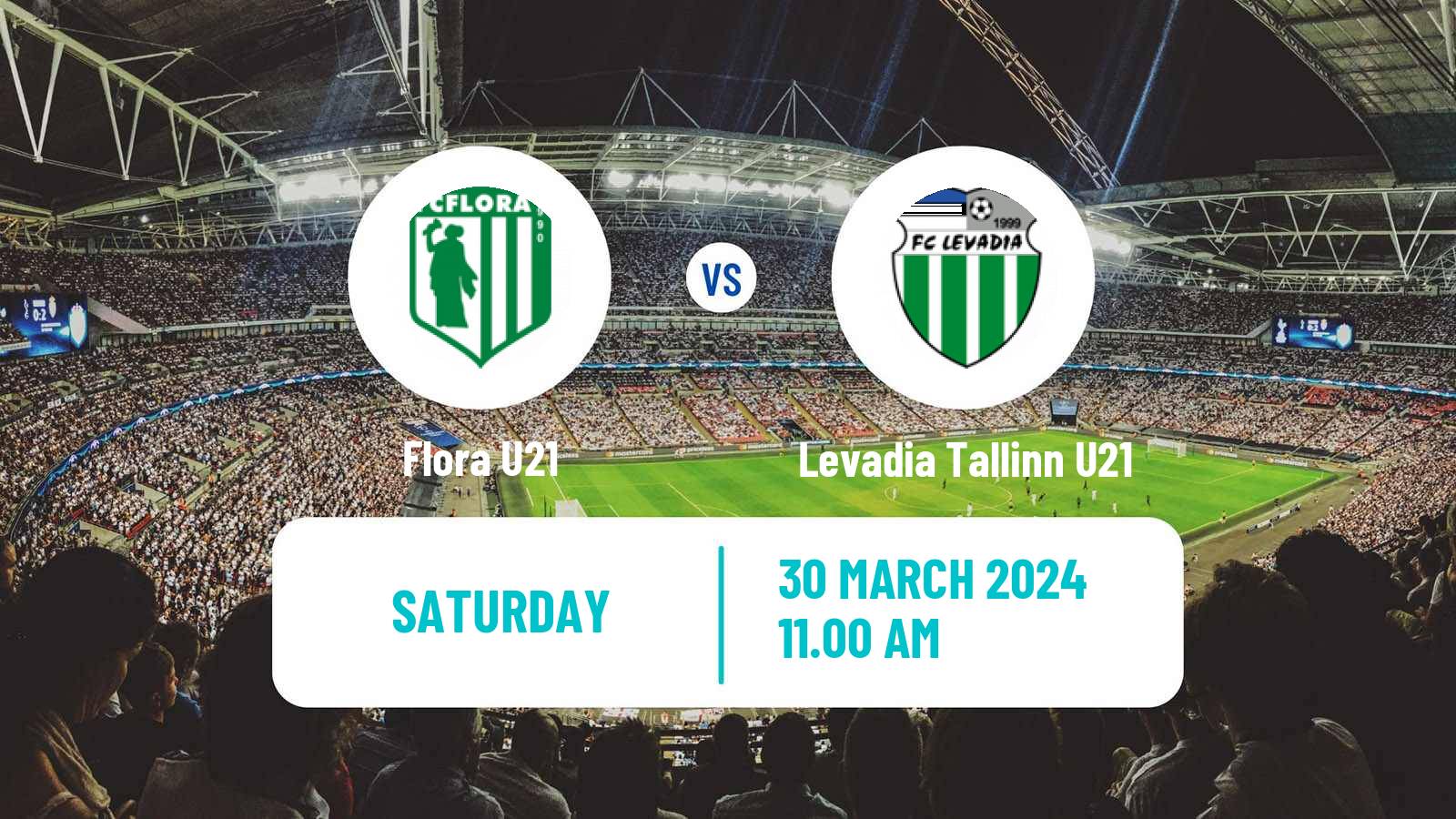 Soccer Estonian Esiliiga Flora U21 - Levadia Tallinn U21