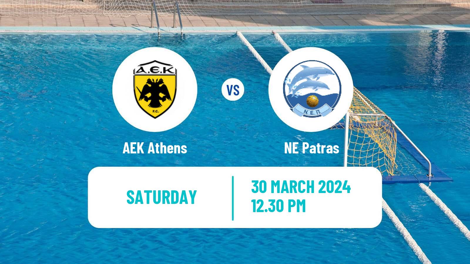 Water polo Greek A1 Water Polo AEK Athens - Patras