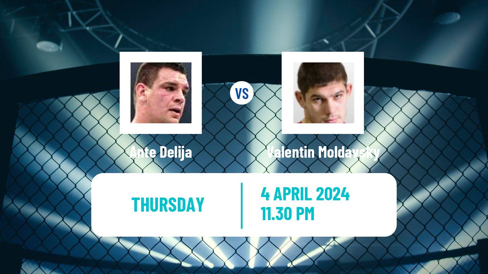 MMA Heavyweight Pfl Men Ante Delija - Valentin Moldavsky