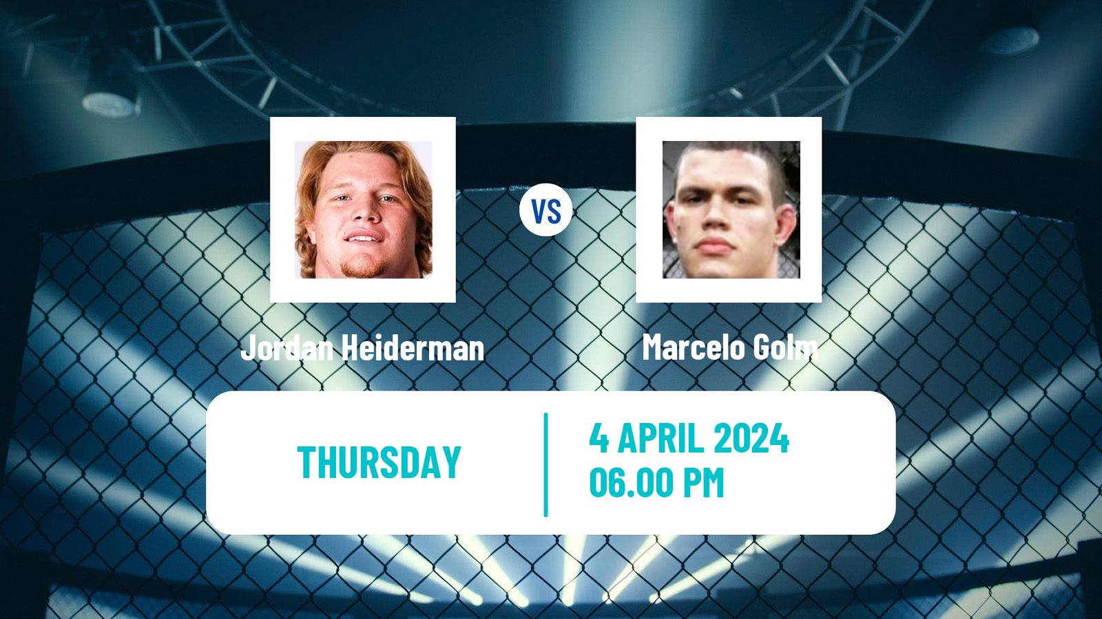 MMA Heavyweight Pfl Men Jordan Heiderman - Marcelo Golm