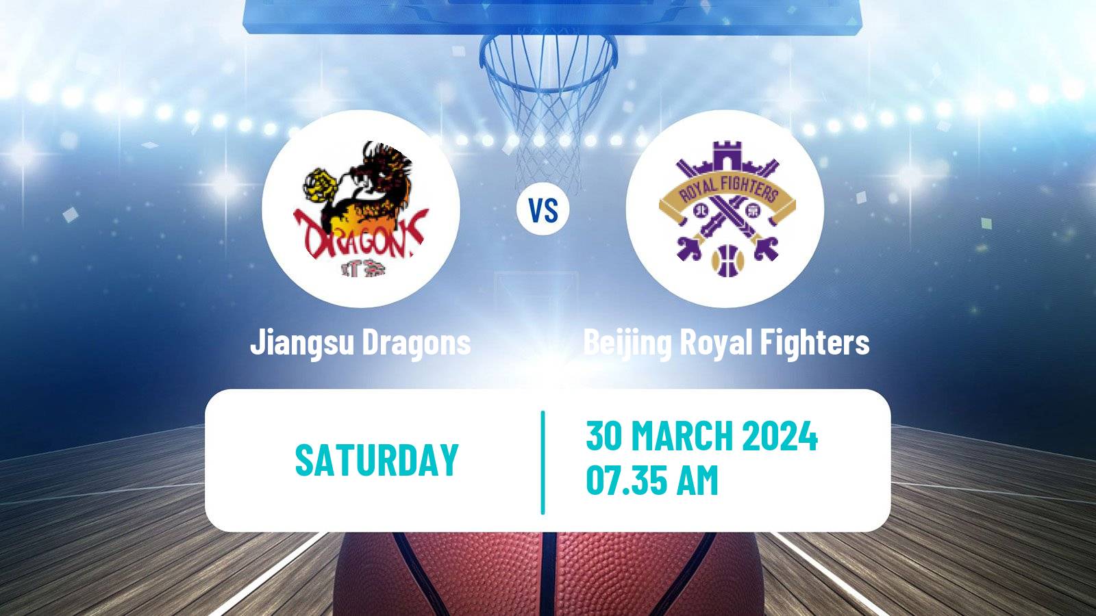 Basketball CBA Jiangsu Dragons - Beijing Royal Fighters