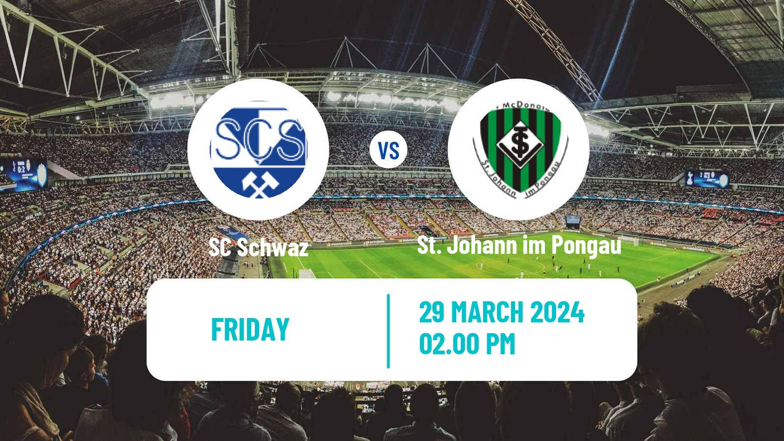 Soccer Austrian Regionalliga West Schwaz - St. Johann im Pongau