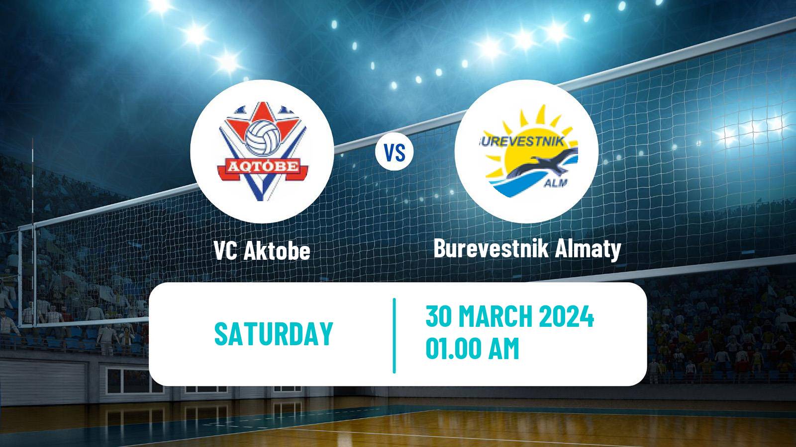 Volleyball Kazakh National League Volleyball Aktobe - Burevestnik Almaty