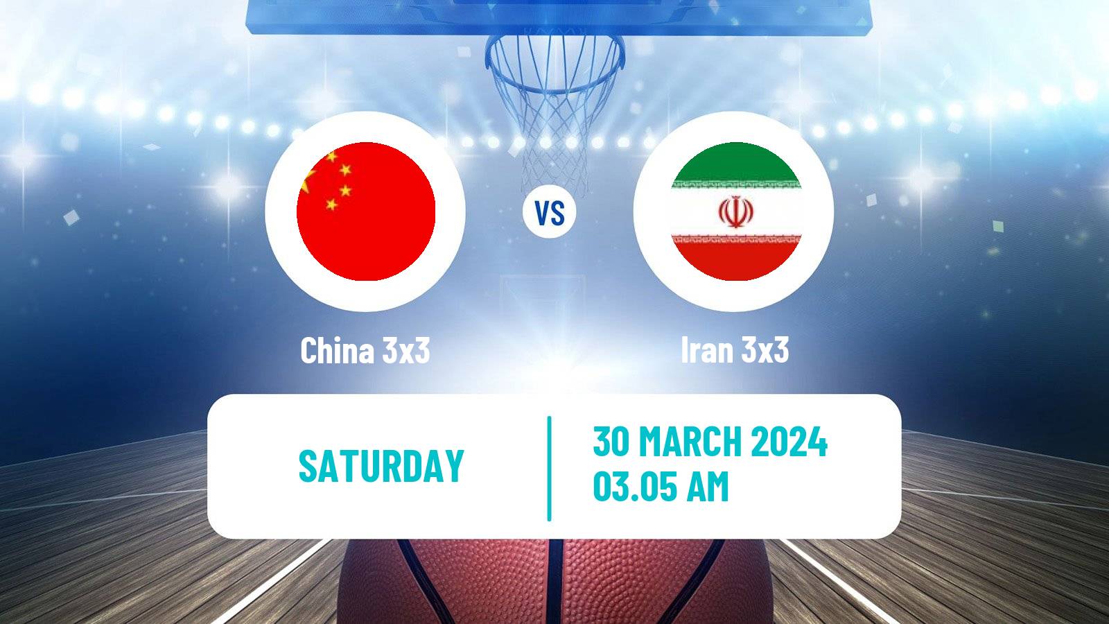 Basketball Asia Cup 3x3 China 3x3 - Iran 3x3
