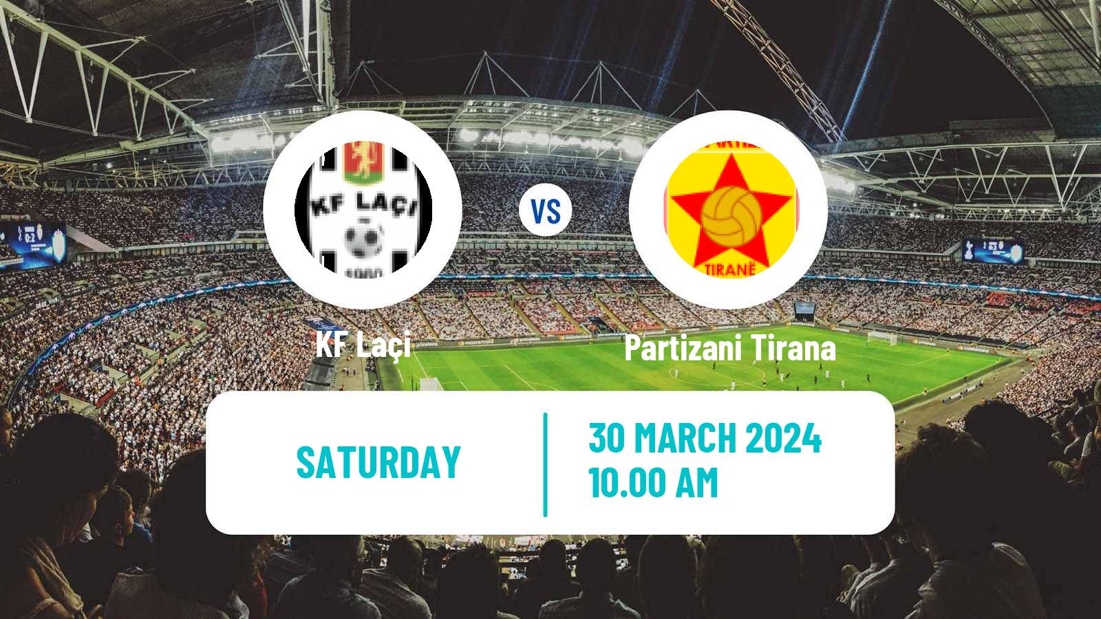 Soccer Albanian Super League Laçi - Partizani Tirana