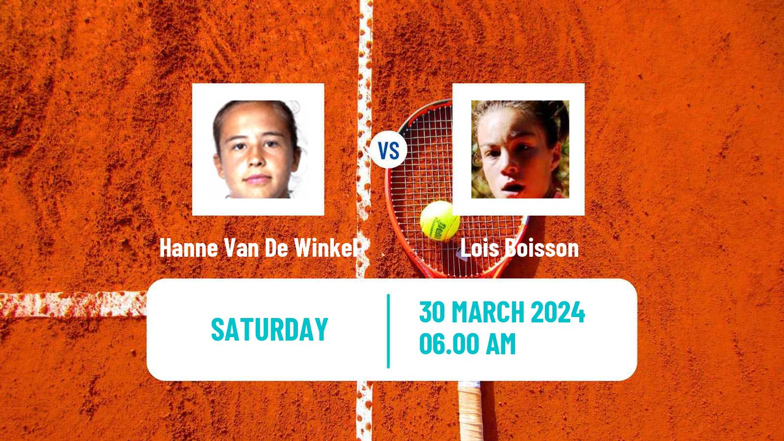 Tennis ITF W35 Terrassa Women Hanne Van De Winkel - Lois Boisson