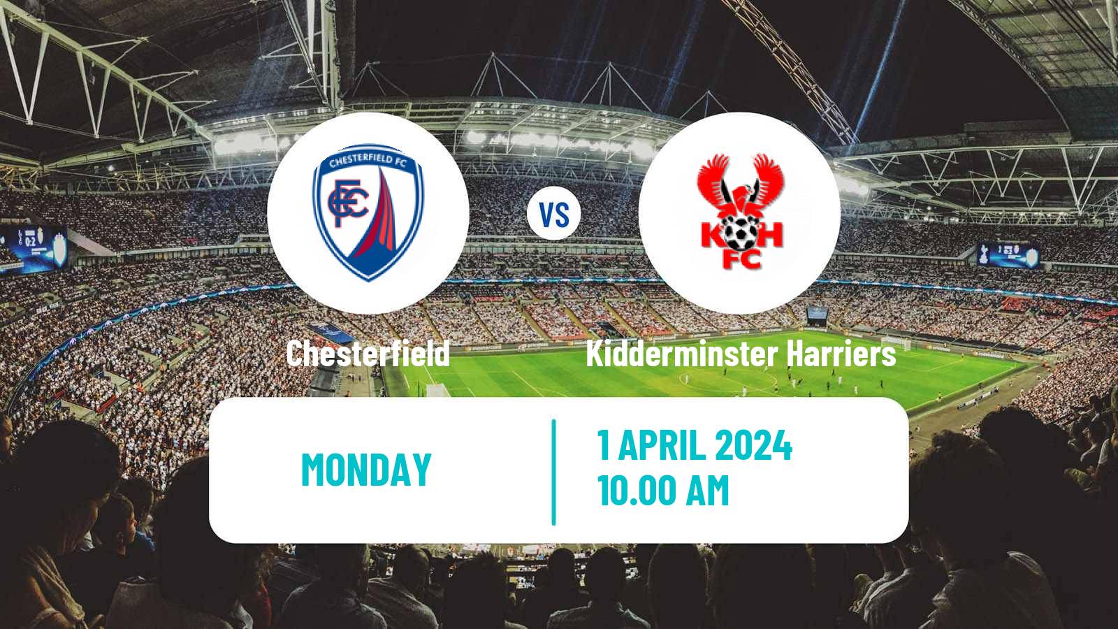 Soccer English National League Chesterfield - Kidderminster Harriers