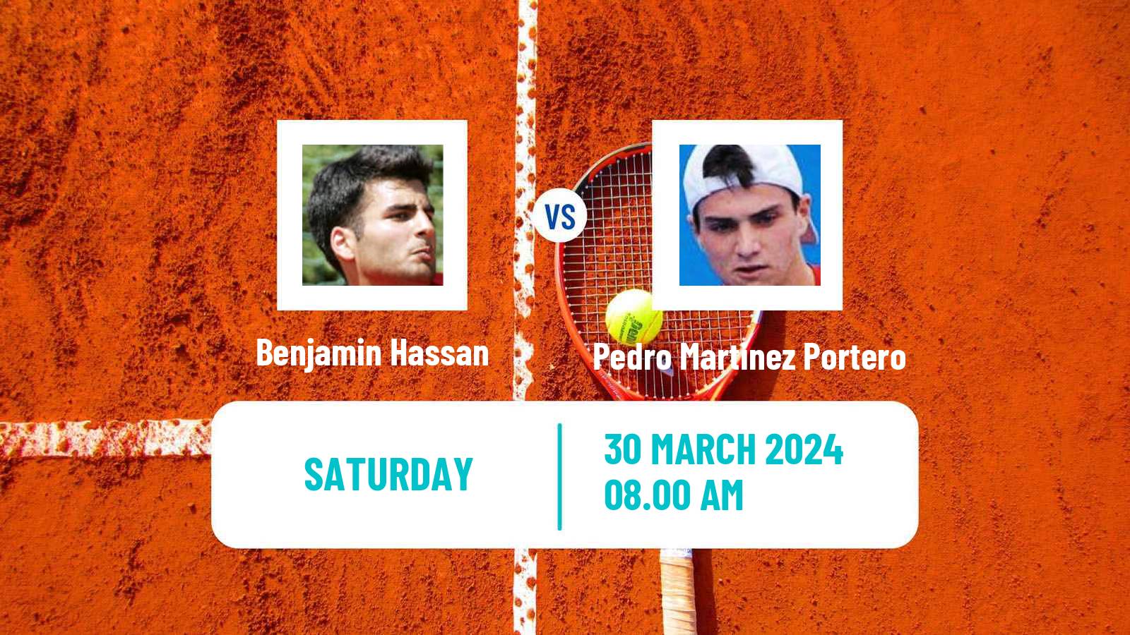 Tennis Girona Challenger Men Benjamin Hassan - Pedro Martinez Portero