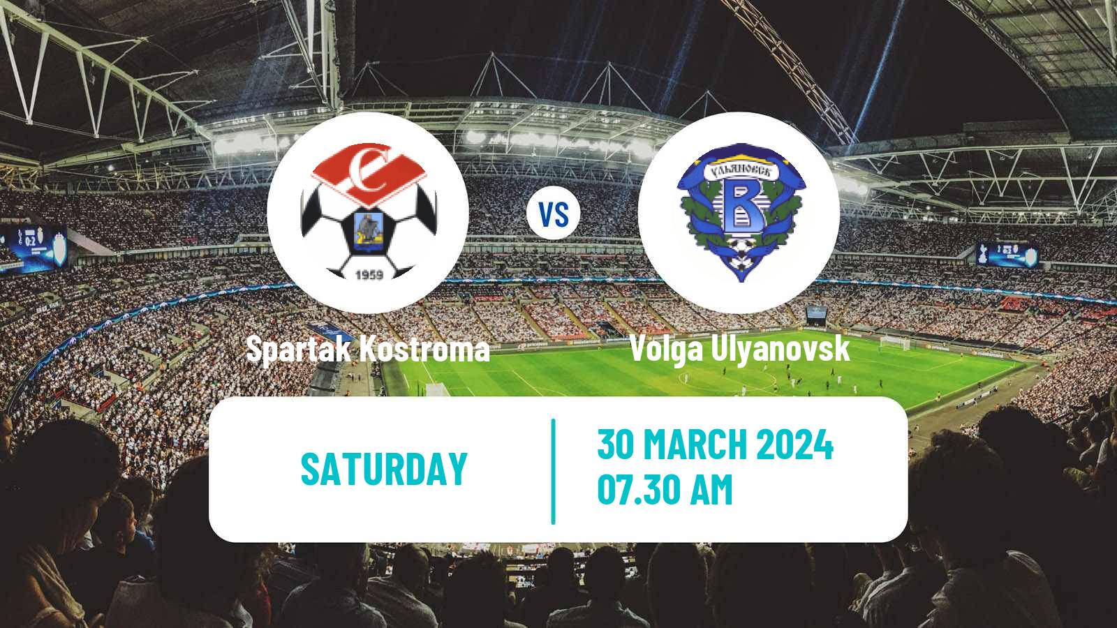 Soccer Russian FNL 2 Division A Silver Spartak Kostroma - Volga Ulyanovsk