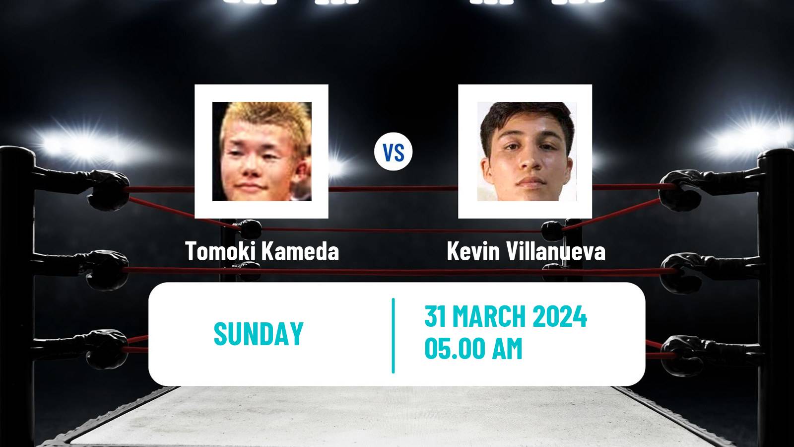 Boxing Featherweight Others Matches Men Tomoki Kameda - Kevin Villanueva