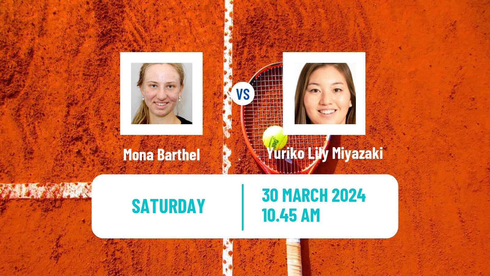 Tennis ITF W75 Croissy Beaubourg Women Mona Barthel - Yuriko Lily Miyazaki