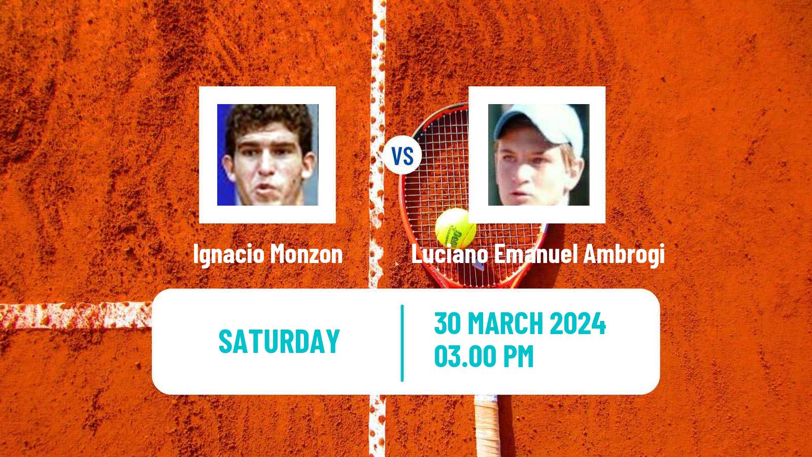 Tennis ITF M15 Bragado Men Ignacio Monzon - Luciano Emanuel Ambrogi