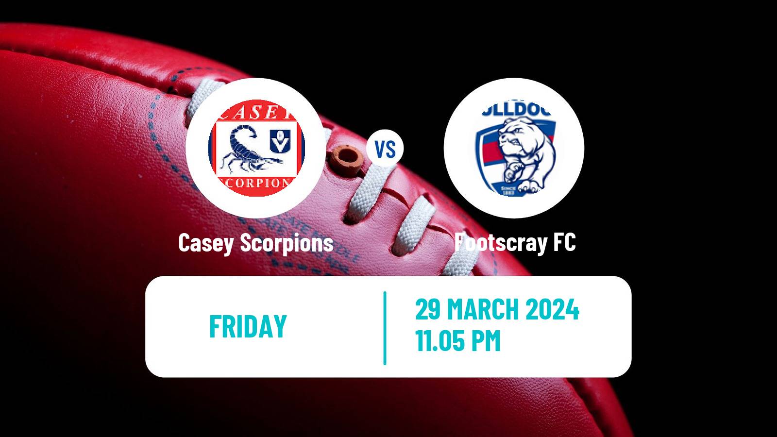Aussie rules VFL Casey Scorpions - Footscray
